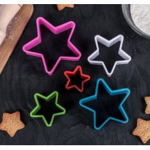 Набор форм для печенья "Звезда", 5шт